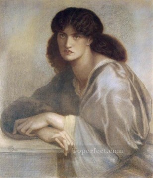  ella Pintura al %C3%B3leo - La Donna Della Finestra 1880 tizas de colores Hermandad Prerrafaelita Dante Gabriel Rossetti